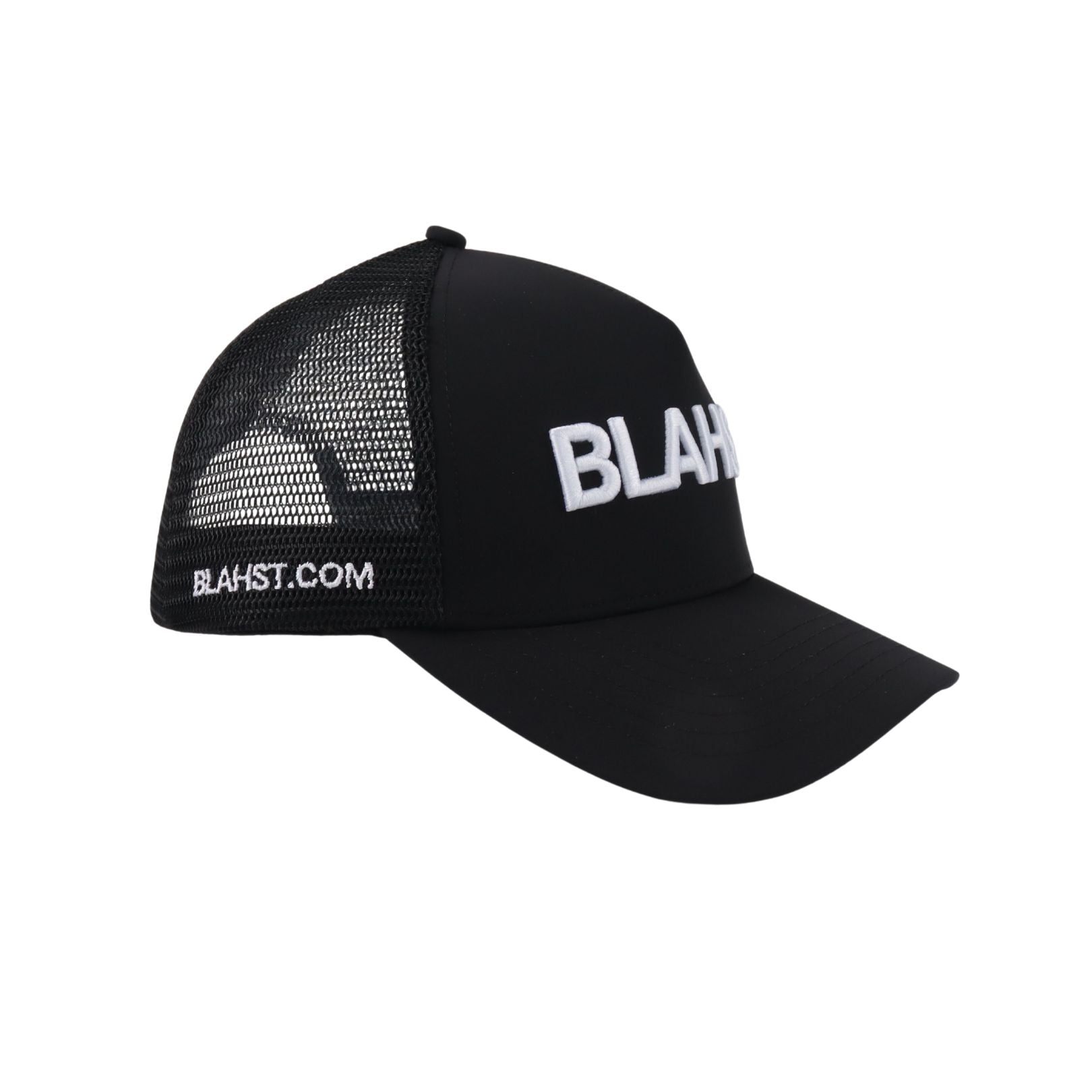 BLAHST Premium White on Black Cap
