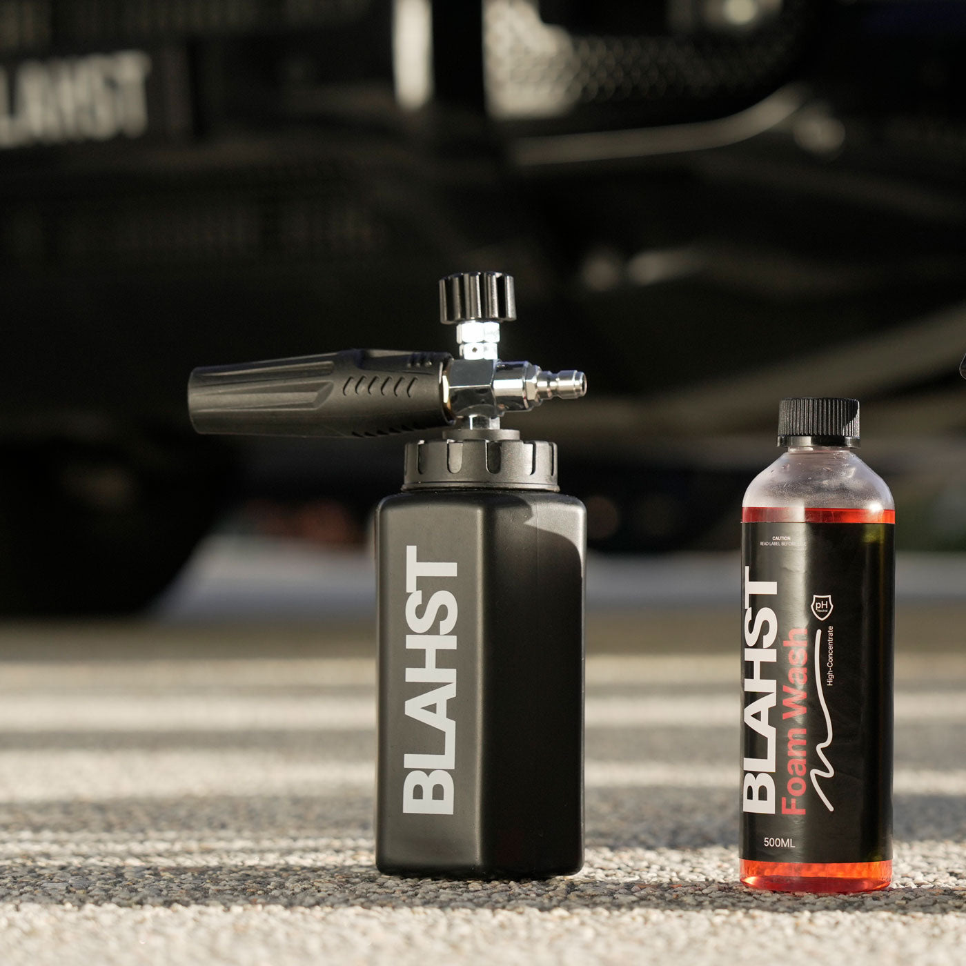 BLAHST foam cannon and foam wash bottle
